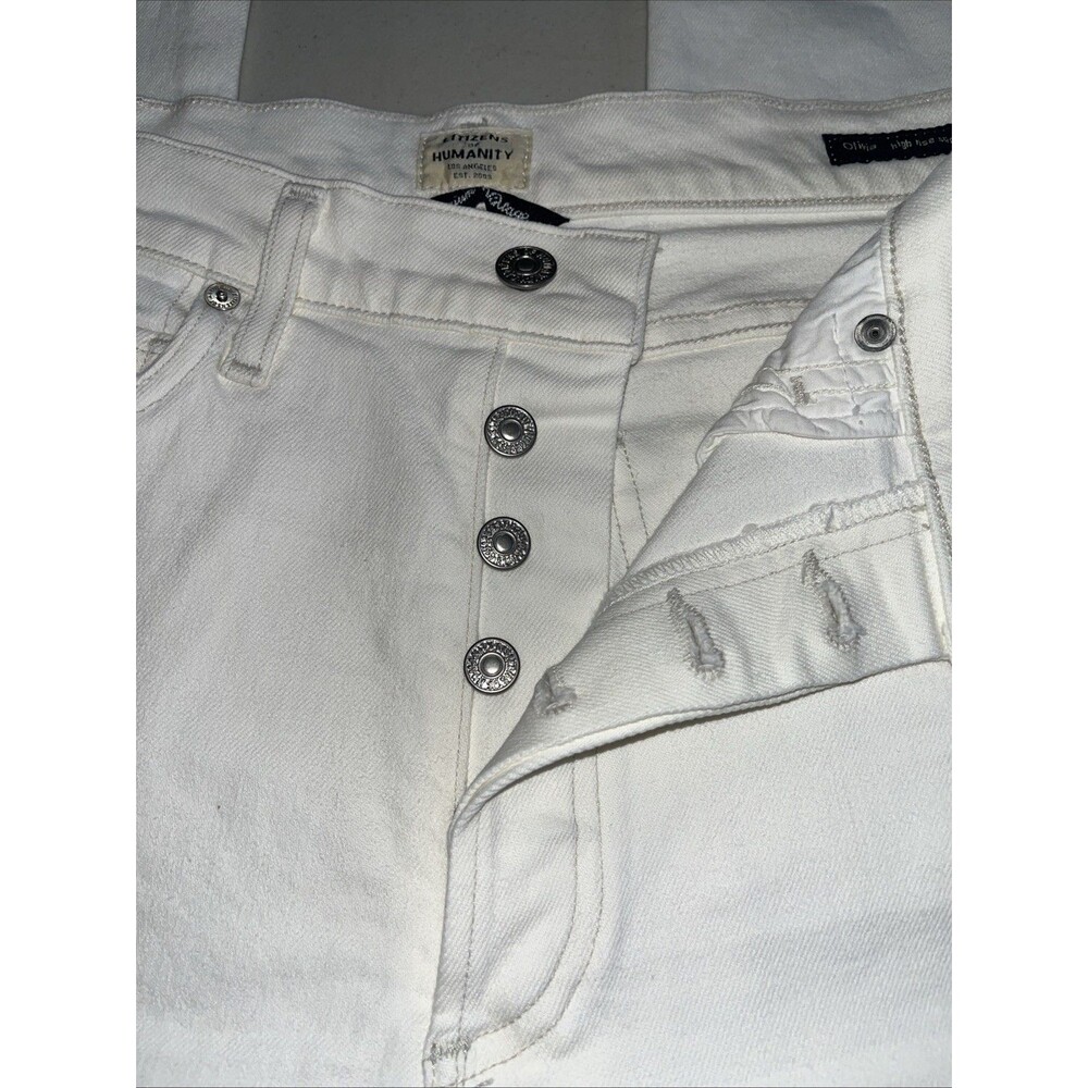 Citizens of Humanity Olivia in Zen High Rise Slim Jeans button Fly 27 x 28 NWT - Picture 7 of 12